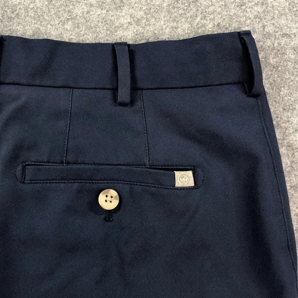 Peter Millar Mens Golf Shorts 36x9 (fits 34x9) Navy Country Club Comfort Summer